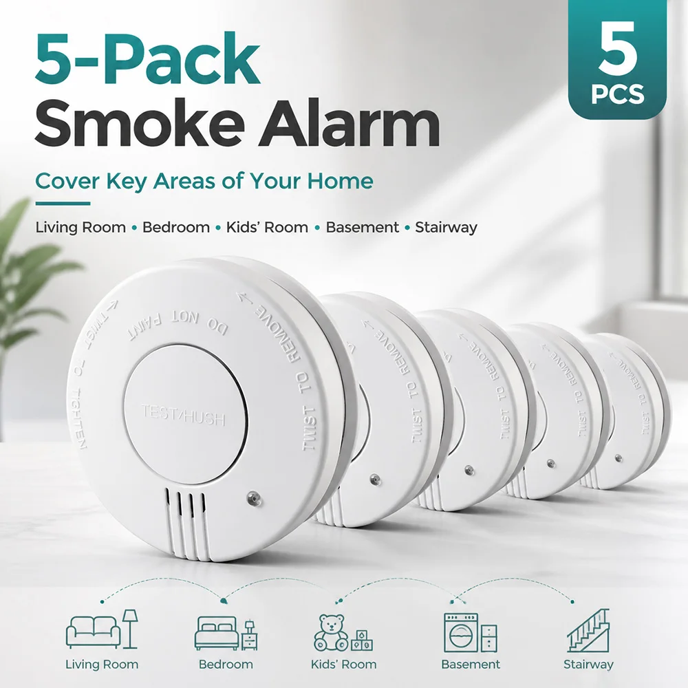 5-confezioni-rilevatori-di-fumo-ottici-a-batteria-con-modalita-silenziosa-per-sicurezza-domestica-noleggio-scuola-certificati-ce-en14604