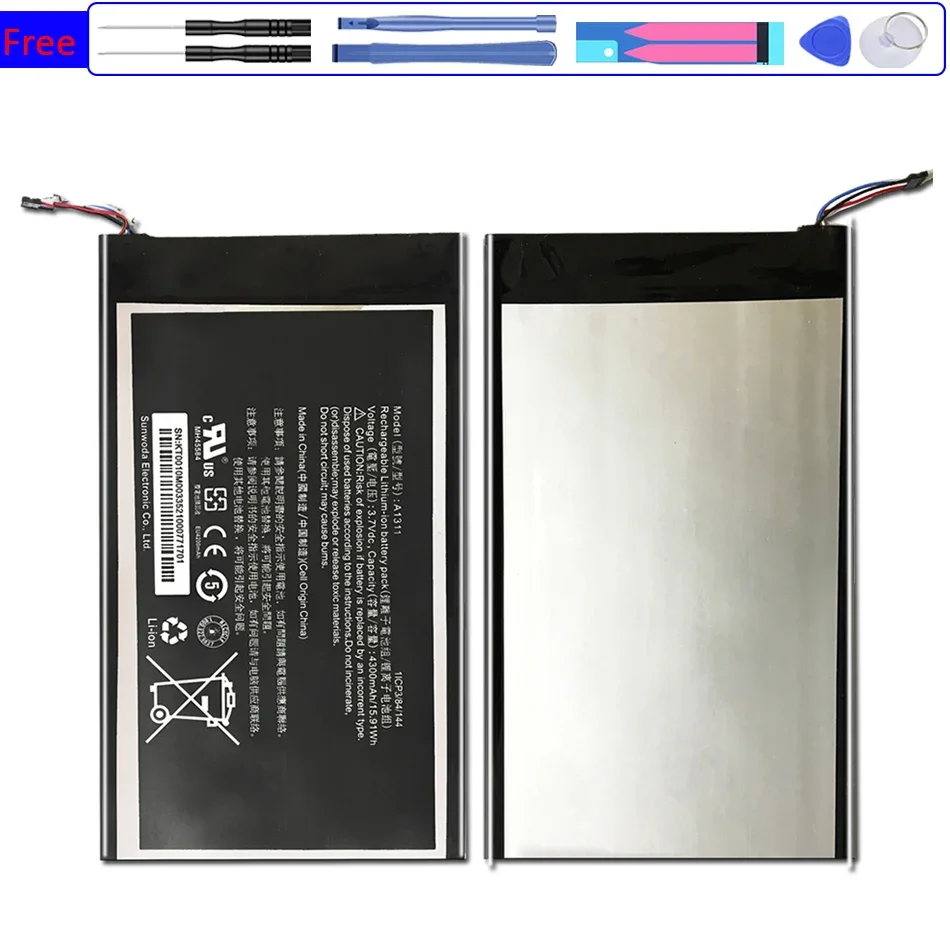 Tablet Battery For Acer Iconia Tab A1-830 A1311 4300mAh