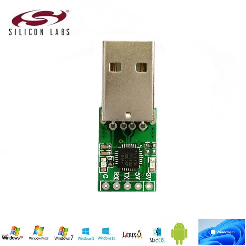 Silicon Labs CP210x USB to UART Bridge COM3 for STC Flash Debug Console TTL-3V3 PCB Compact Converter Board