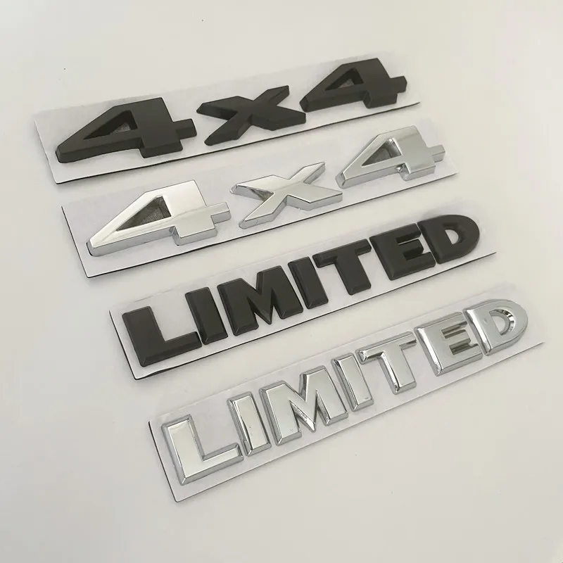 3D Metal Car Trunk Badge Stickers For Jeep 4X4 Limited Letters Emblem Logo Grand Cherokee Overland Compass Wrangler Accessories