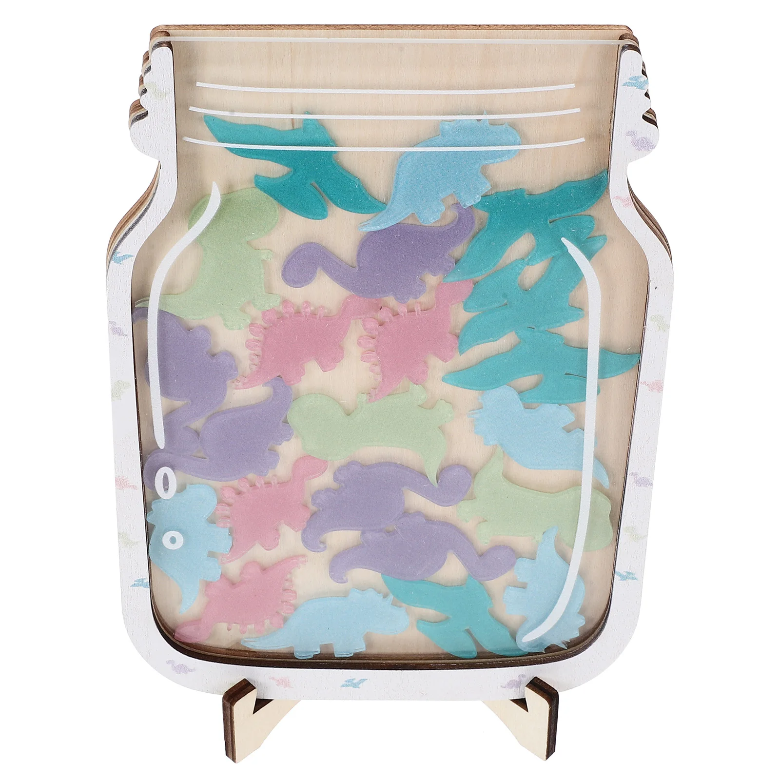 

Ornaments Storage Tank Child Wood Decorative Jar Reward System Classroom