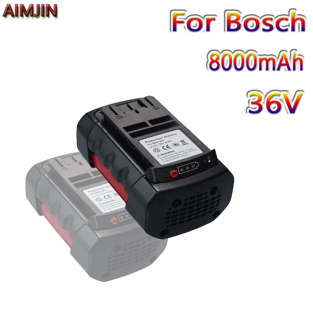 

36V 8000mAh Li-ion Replacement Cordless Power Tools Battery for Bosch 8.0A BAT810 BAT840 2607336173 D70771 GBH 36V-LI 36VF-LI