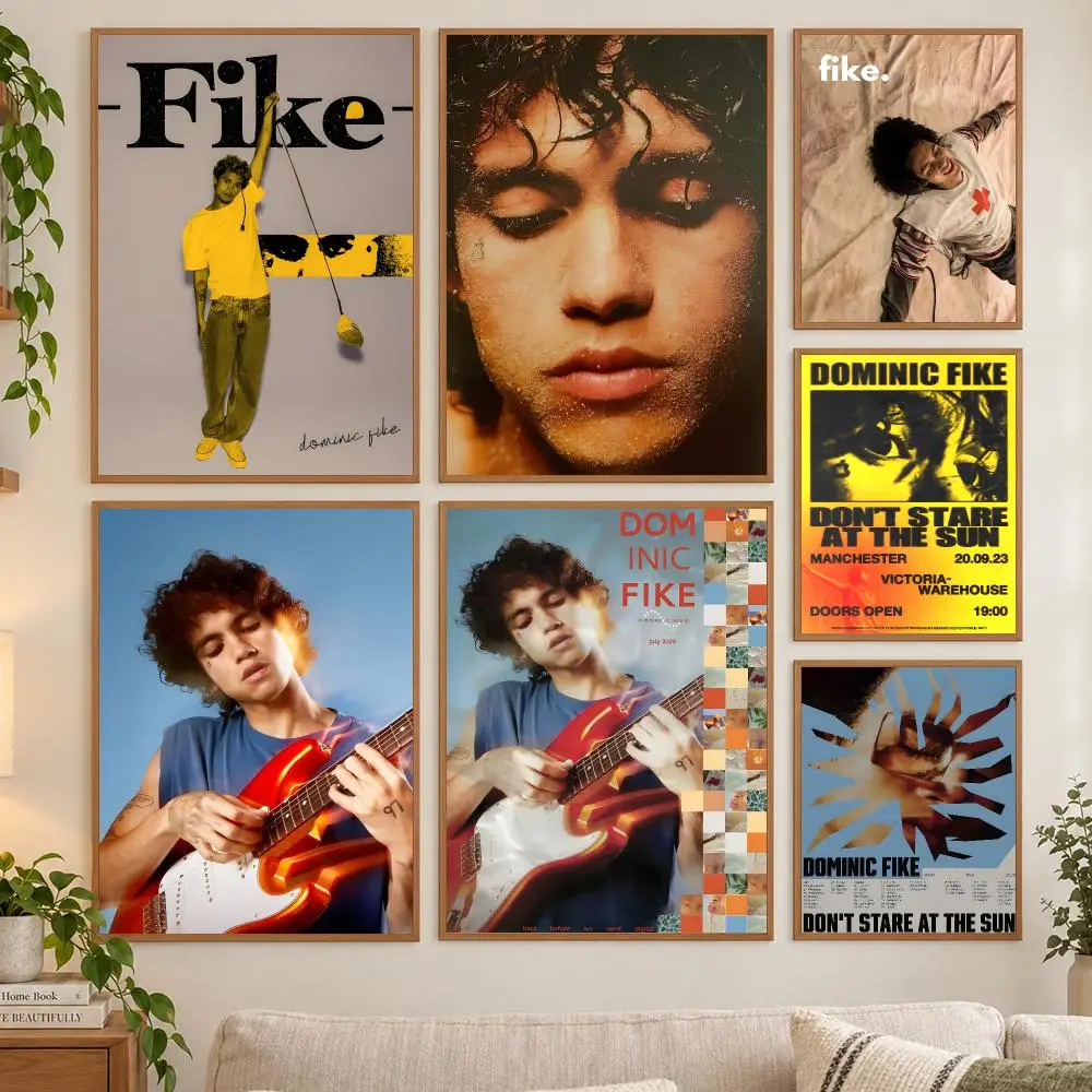 Pop Singer D-Dominic F-Fike Poster HD art sticky wall waterproof home living room bedroom bar aesthetic decoration