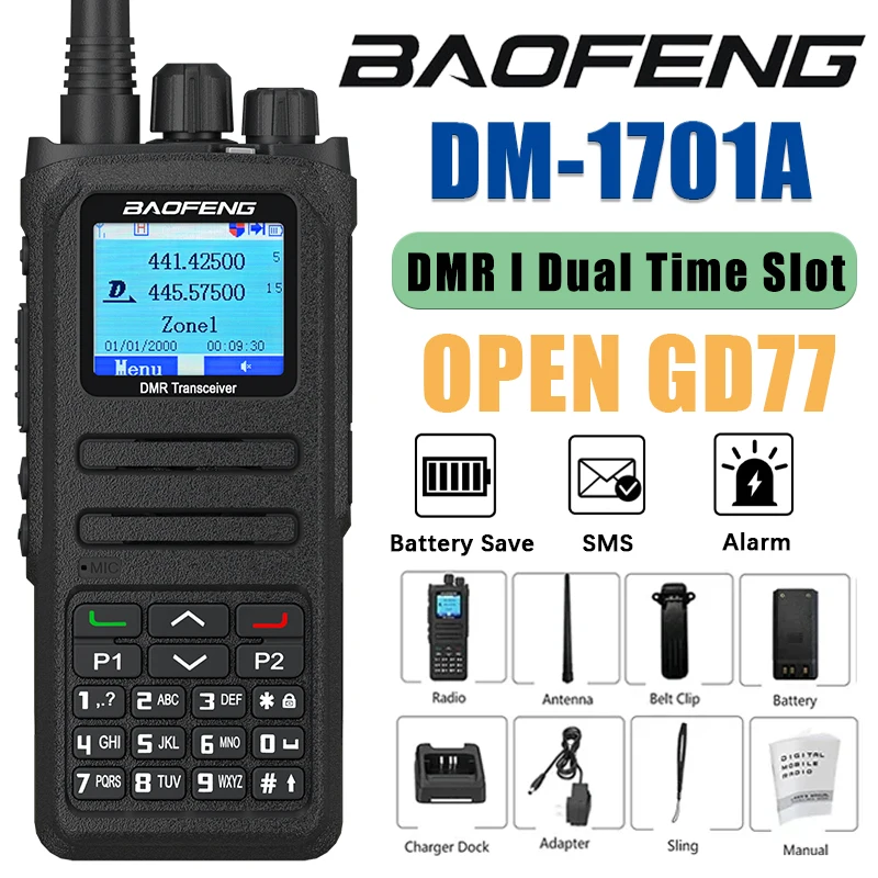 baofeng-dm-1701a-talkie-walkie-radios-mobiles-dmr-gd77-ouvertes-modes-doubles-analogique-et-numerique-tier-1-2-double-emplacement-temporel-sms-vhf-uhf-3000-ch