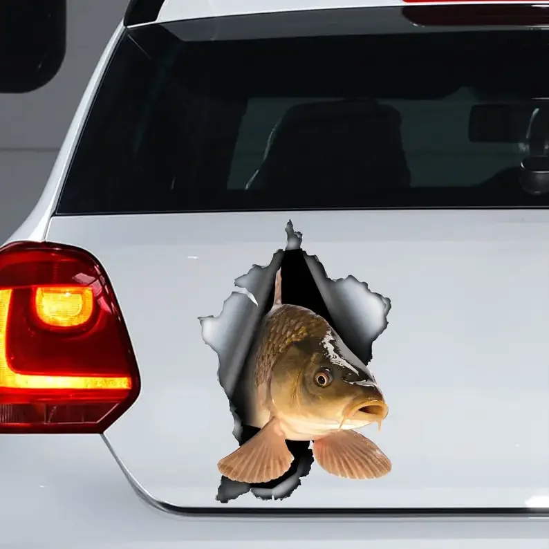 Carp car decal, Carp magnet, Carp sticker,car decal