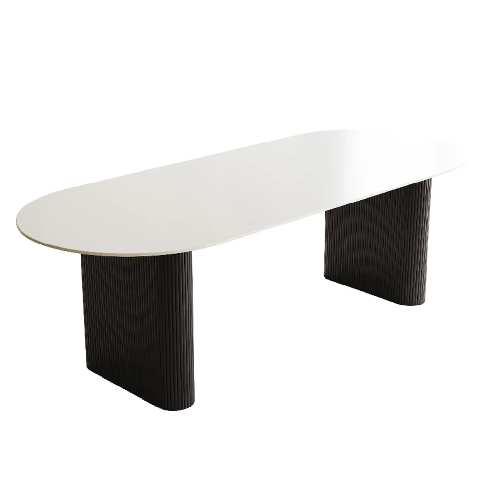 Waterproof Living Dining Table Chair Oval Design Minimalist Dining Table Modern Nordic Muebles Para El Hogar Home Decoration