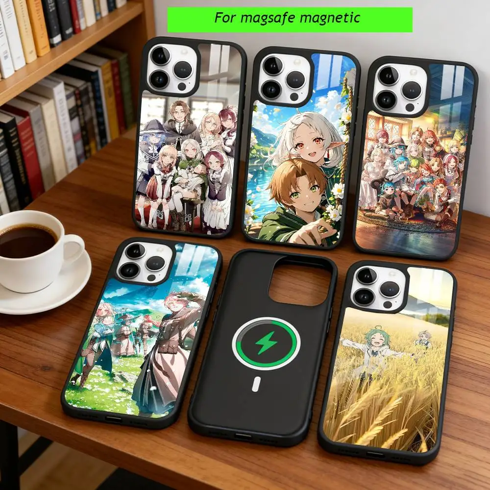 Anime M-Mushoku T-Tensei Phone Case For iPhone17,16,15,14,13,12,11 Plus,Pro Magnetic For Magsafe Wireless Charging