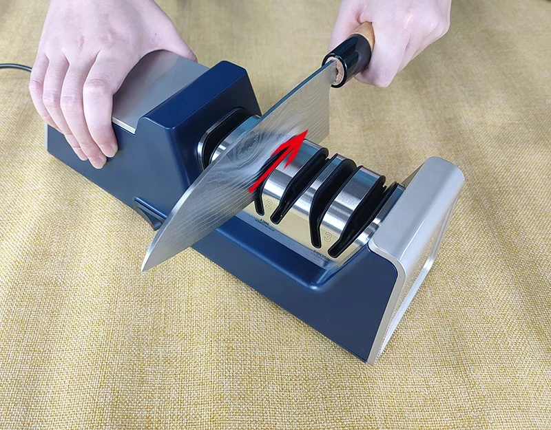 

Electric Diamond Knife Sharpener Sharpening System Have Polishing Grit 360/600/1000# Professional Kitchen Knife Sharpening Tools