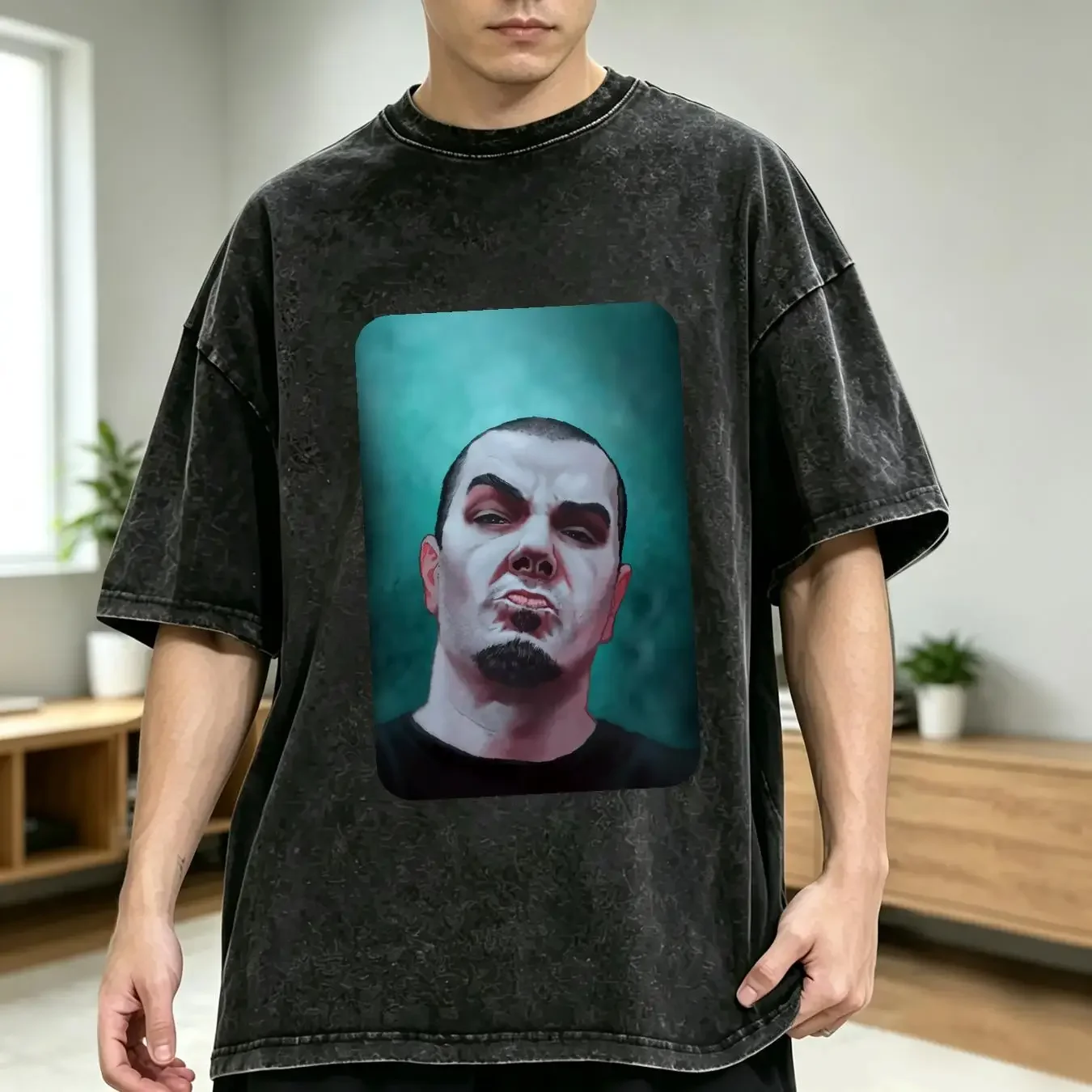 washed T Shirt Phil Anselmo Superjoint Ritual Down graphic cotton unisex tee vintage Washed designer clothes