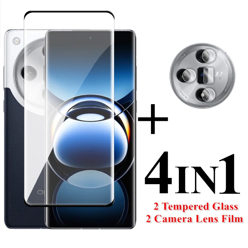 

For OPPO Find X7 Ultra Glass For OPPO Find X7 X6 X5 Pro Tempered Glass 3D Curved Full Cover HD Screen Protector For OPPO Find X7