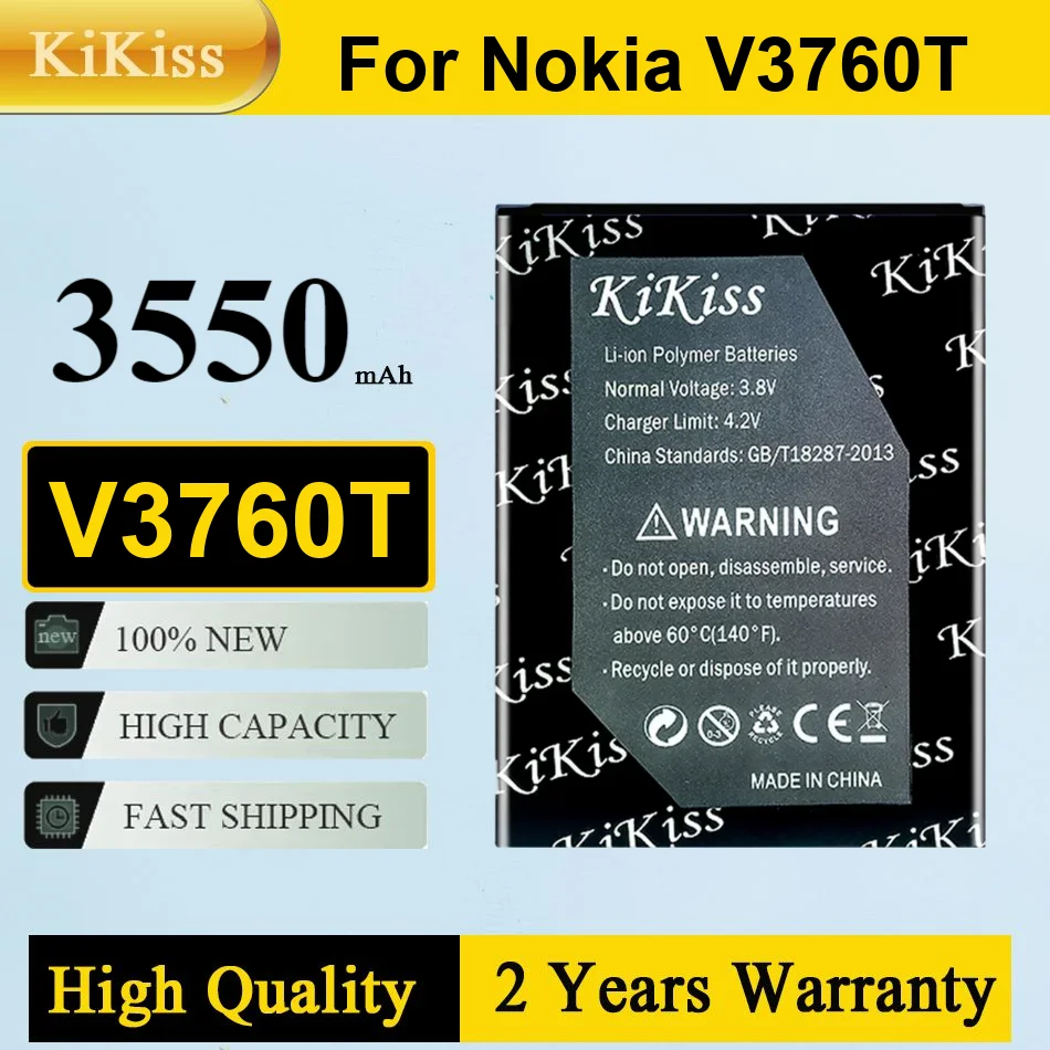 

3550Mah Kikiss Battery V3760T For Nokia