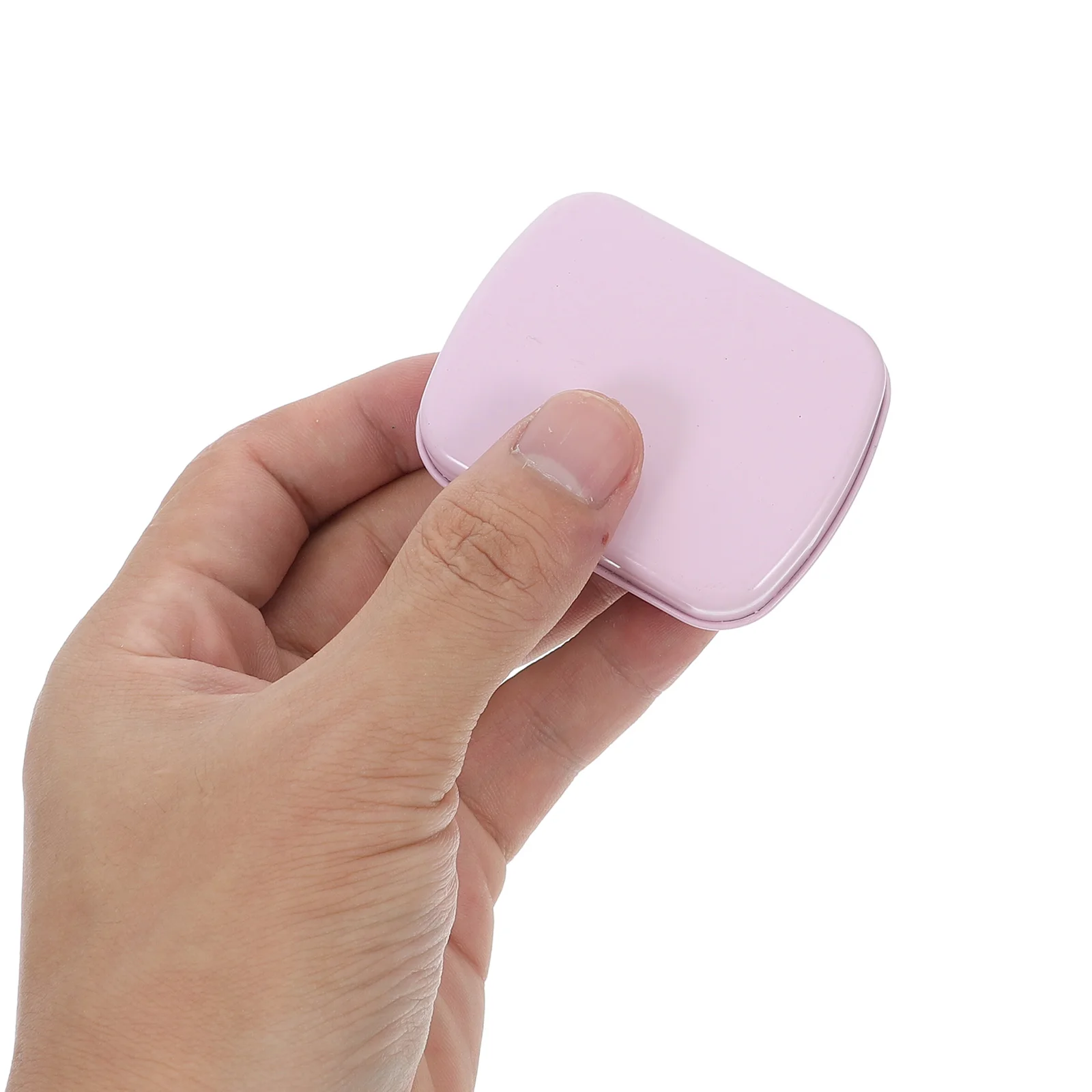 4Pcs Small Flip Top Tin Box Metal Rectangle Storage Container with Hinged Lid for Candy Jewelry Paperclips Portable Pocket Case