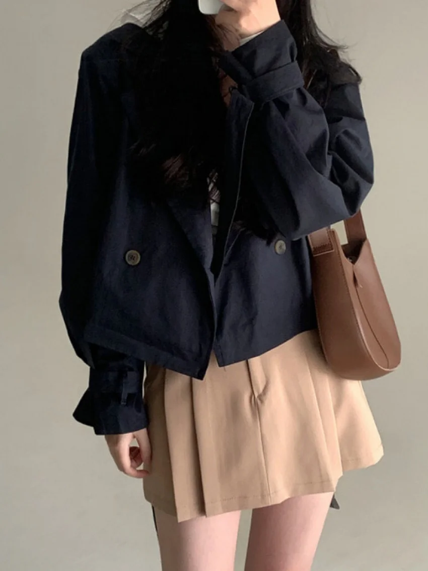 

Alien Kitty шикарные офисные женские пальто женские повседневные осенние минималистичные 2025 элегантные OL повседневные однотонные Mujer High Street Тренч для кемпинга