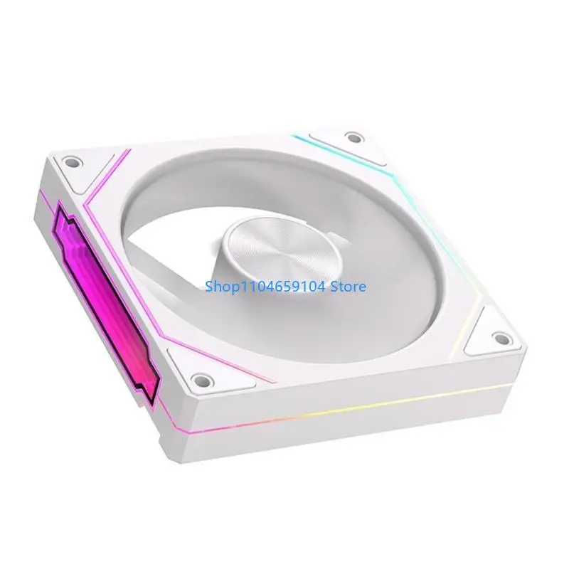 Quạt máy tính màu kép quạt cpu 120mm với ánh sáng argb cho pc
