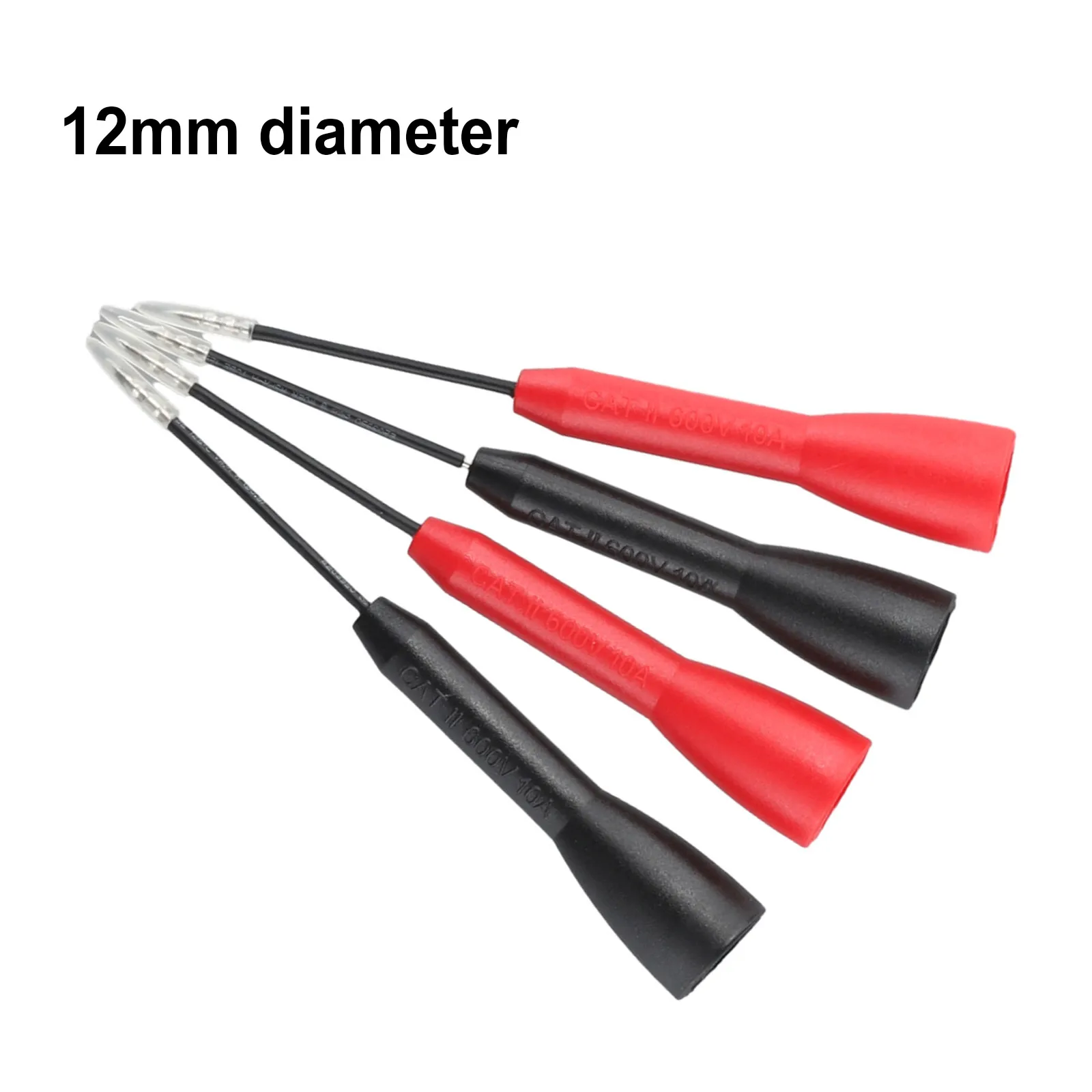 Insulation Piercing Needle Multimeter Probes 10A 600V Brass Tip Nondestructive Wire Cable Testing Tool For Electrical Measuremen