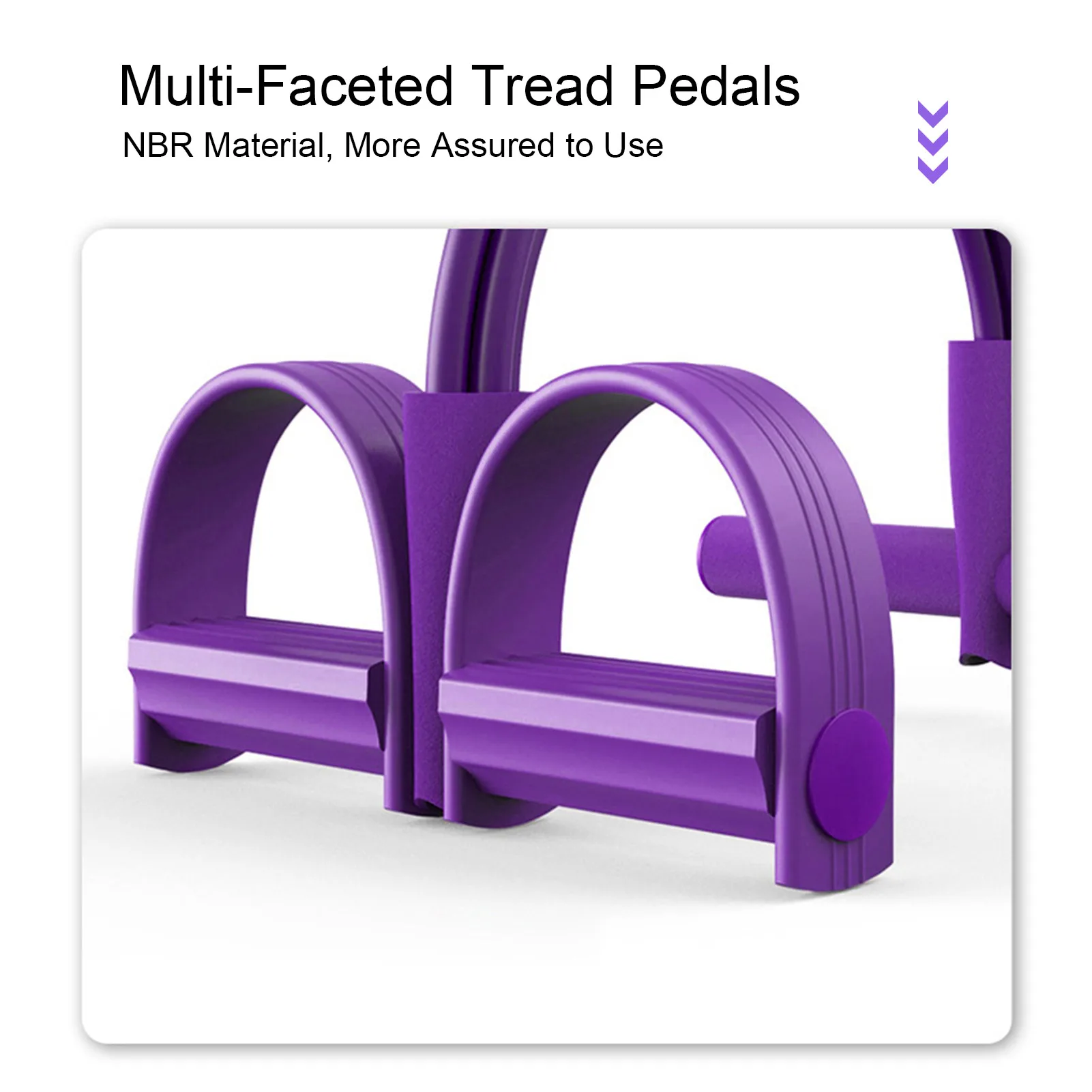 Multifunction Pedal Resistance Rope, Elastic Foam Handle, Fit for Home, Hotel, Room Use