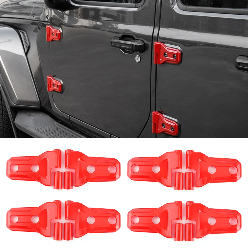 

Комплект из 16 накладок для защиты дверных петель для Jeep JL JLU Gladiator JT - Красный практичный аксессуар для защиты багажника автомобиля