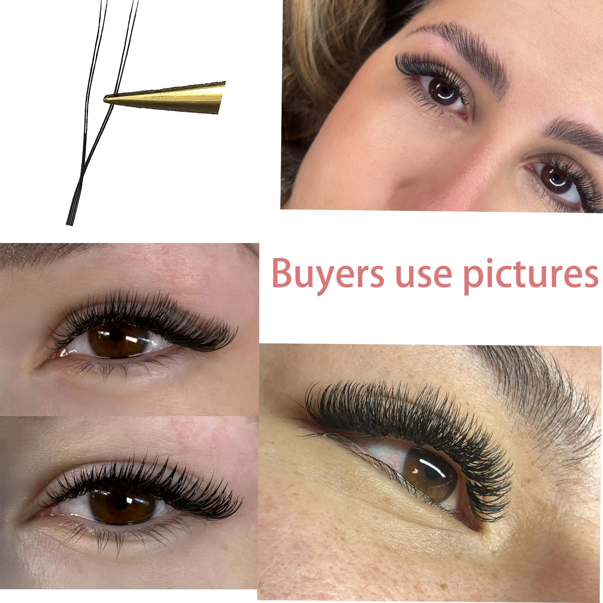 Tbestt U-vormige 3D 4D 5D YY Wimpers Extension Zachte Matte U-vorm 5DW Wimpers Extensions Faux Premade Fans wimpers