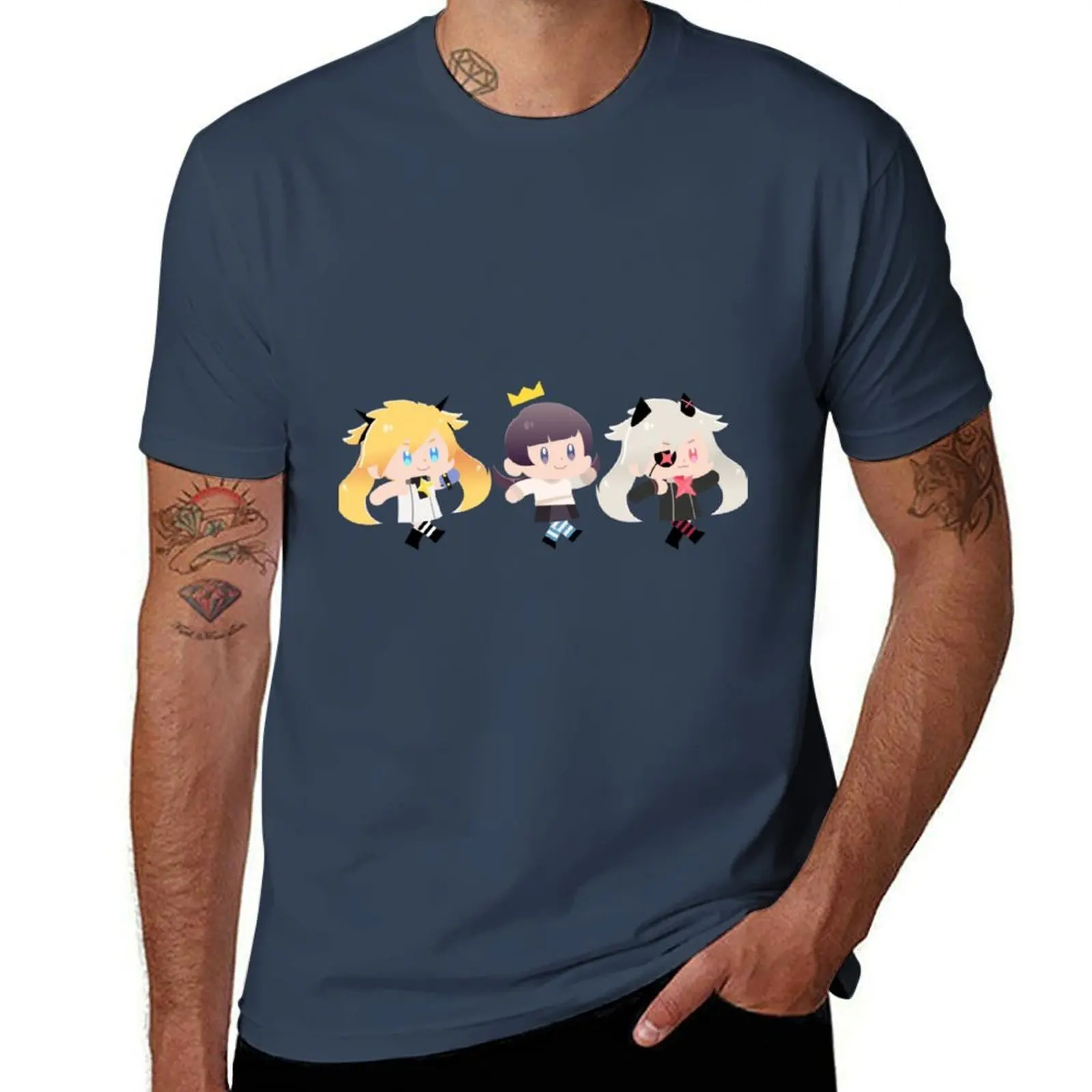 DJMax Chibi T-Shirt cotton t shirts man 100% t shirts for man cotton T-Shirt