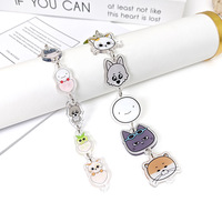 Kpop Boy Next Door Cute Cartoon Keychain B BNEXDO Keyring SUNGHO RIWOO JAEHYUN TAESAN LEEHAN WOONHAK Double-sided Keychain Gift