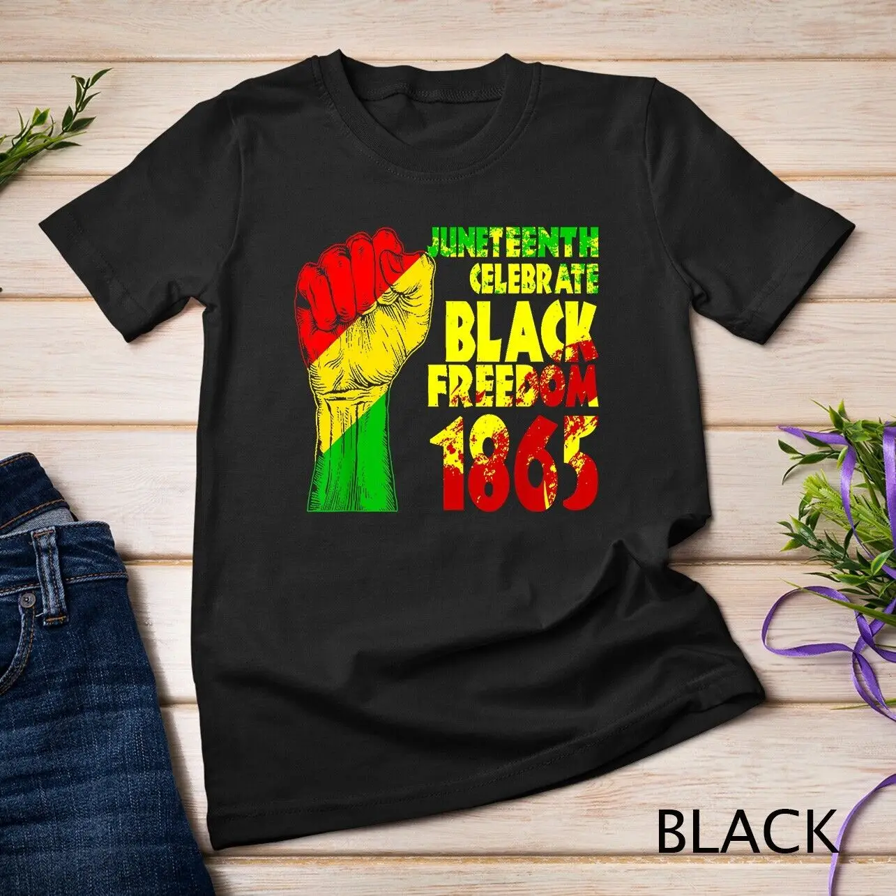 Juneteenth Celebrate Black Freedom 1865 History Month Unisex T-shirt