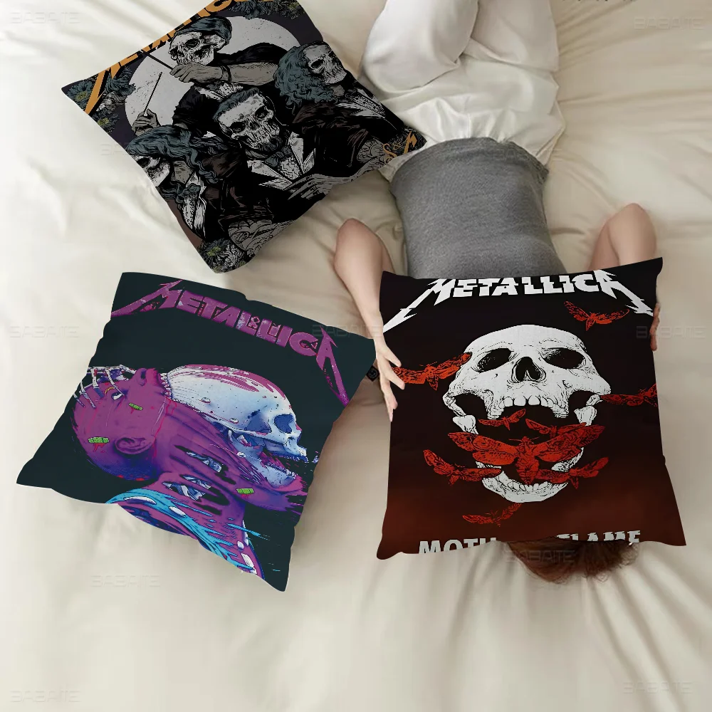 

Cool Band M-metallica Pillow Gifts Home Office Furnishings Bedroom Sofa Car Cushion Cover Case 45x45cm