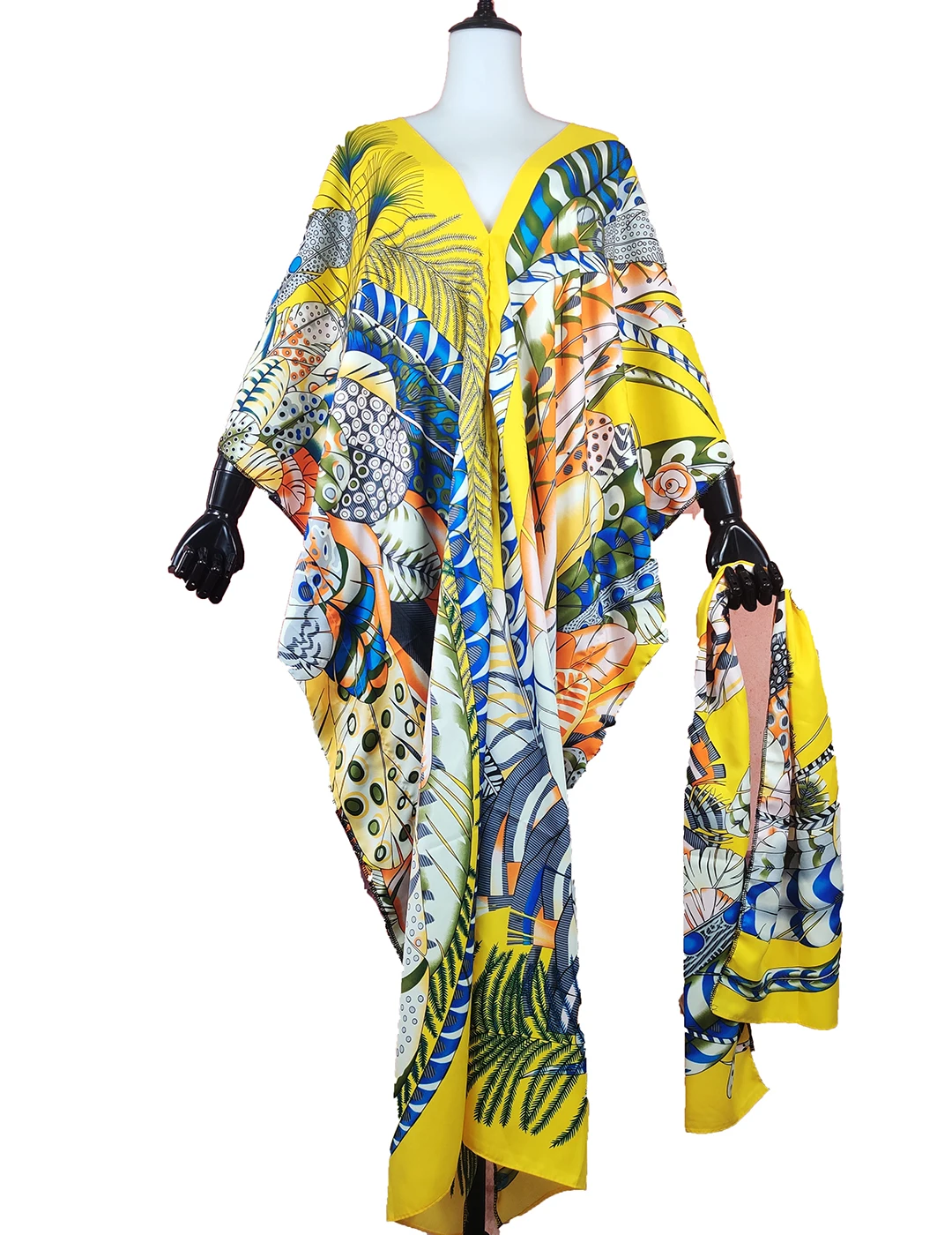 Summer African Women Elegant Printed Streetwear Loose Abaya Bohomian Boubou Turkey Women Oufit Kaftan Dress For Holiday