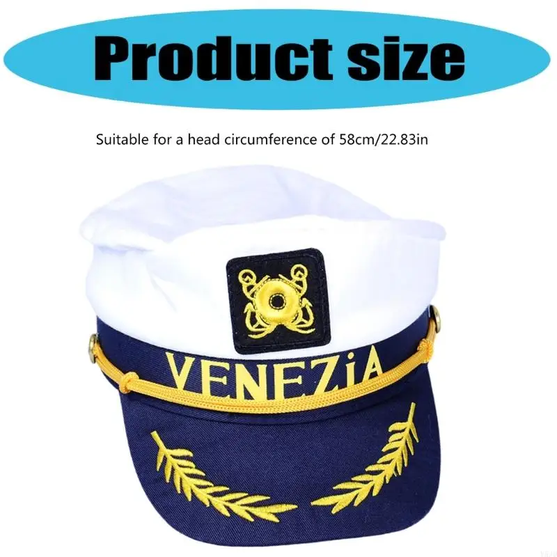 Y5JD a tema Cap cotone ricamato Design largo per feste e festività sulla spiaggia