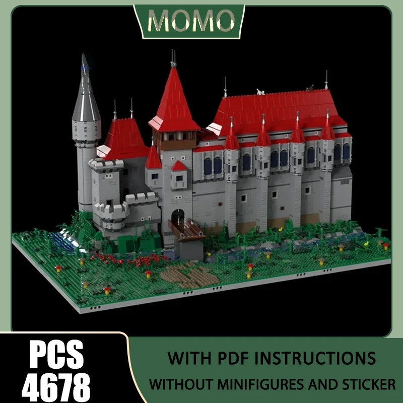 

Castle Model Moc Building Castle from Romania Model Bricks Technology Blocks Assembly Gift Famous Scene Birthday Toys DIY Sets