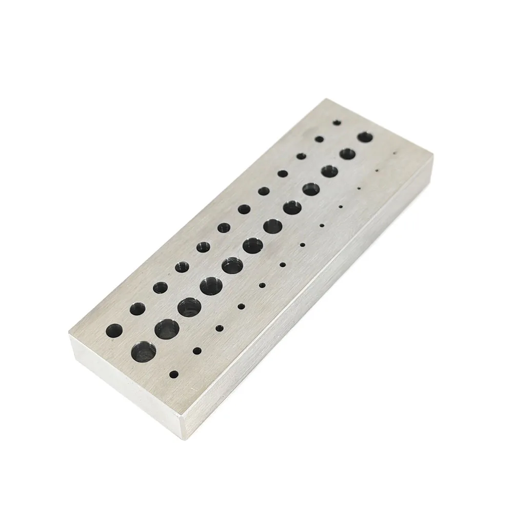 New 36 Holes Watchmaker Drilling Tool Stand Full Stainless Steel 0.5mm-2.75mm Watch Staking Tools Riveter Plate