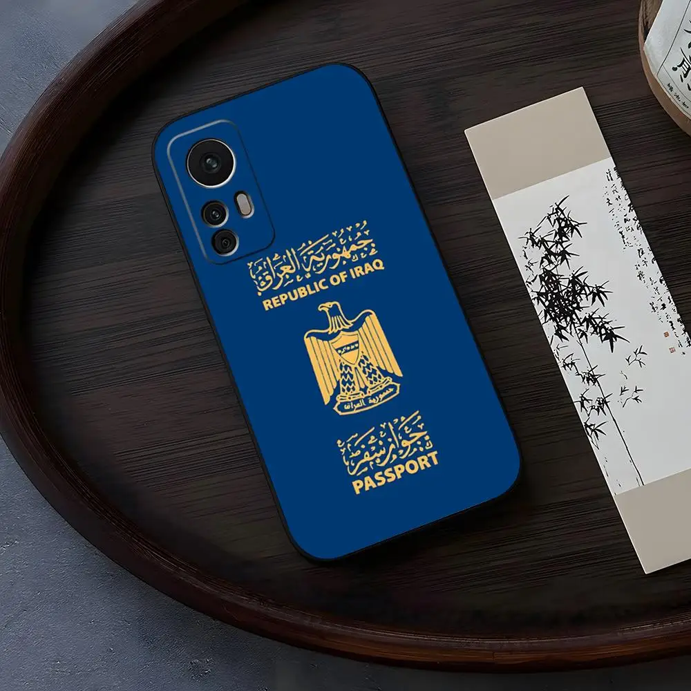 Iraq Passport For Xiaomi Redmi Note 13 14 10 12 Pro POCO X5 F4 F5 Pro 12 13 11T Lite Ultra Fundas Cover