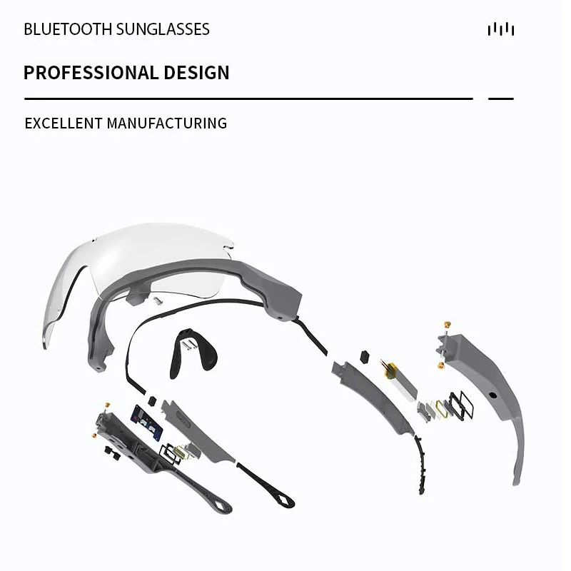 Inteligentne okulary Bluetooth 5.0 słuchawki jazda sportowe okulary bezprzewodowy zestaw słuchawkowy słuchawki UV400 spolaryzowane soczewki muzyczne okulary