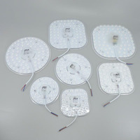 12w/24w/36W LED Ring PANEL Circle white Light source SMD2835 chips LED square Round Ceiling board circular lamp board AC 220V t1
