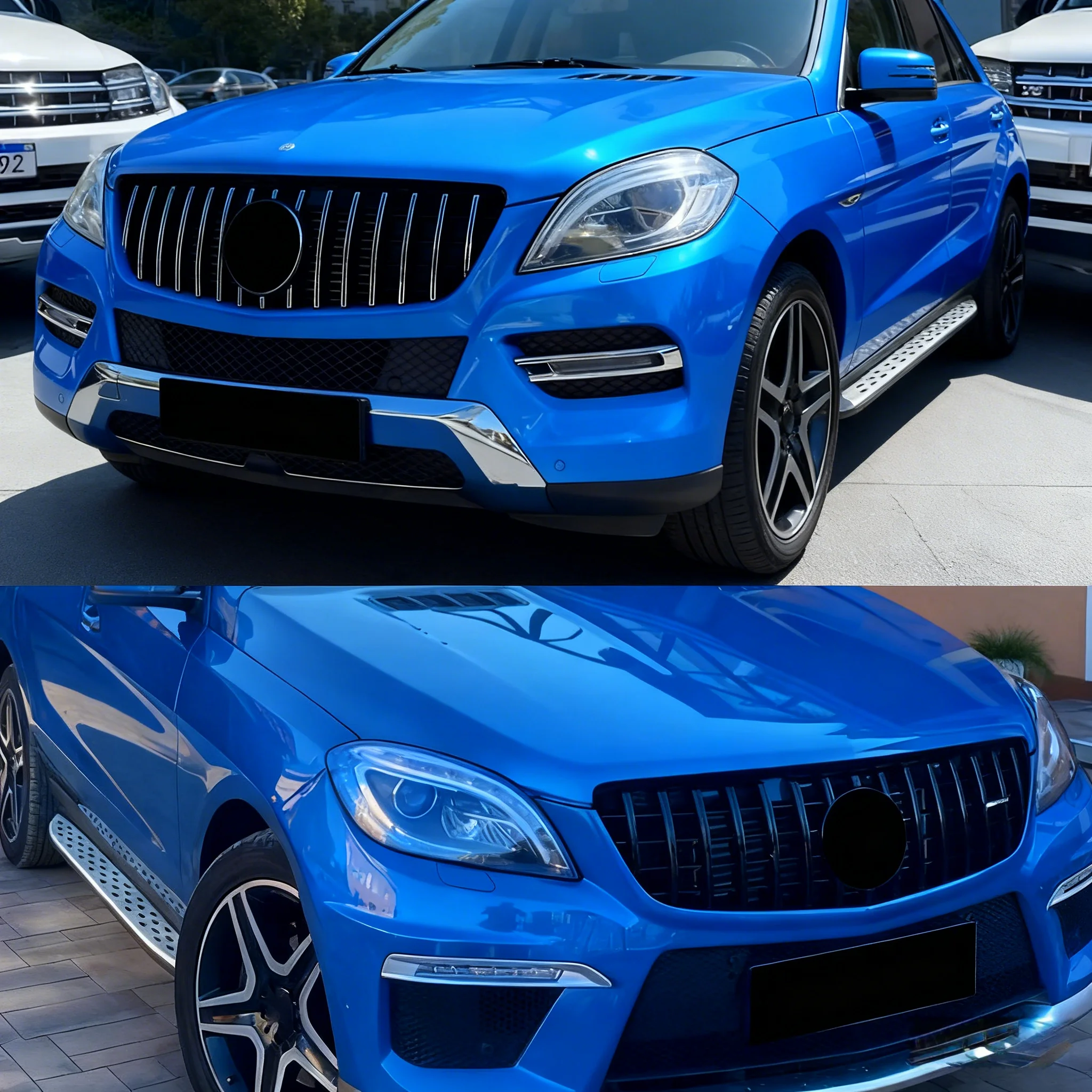 

Для Mercedes-Benz ML Class W166 ML300 ML320 ML350 ML40 ML450 2012 2013 2014 2015 Передняя решетка, лицевая решетка, сетчатая решетка