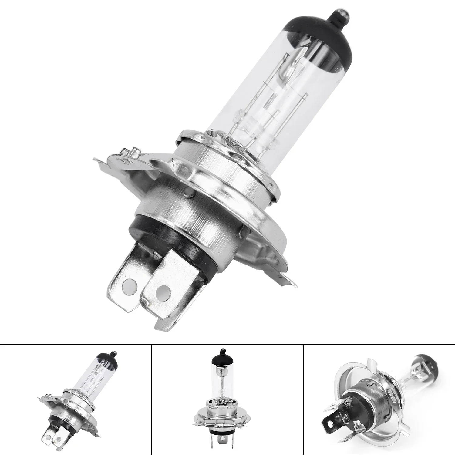 H4 12V Standard Lamp White Light Original Headlight Auto Fog Lamp 100W Car Halogen Bulb 4300K Waterproof And Vibration Resistant image 3