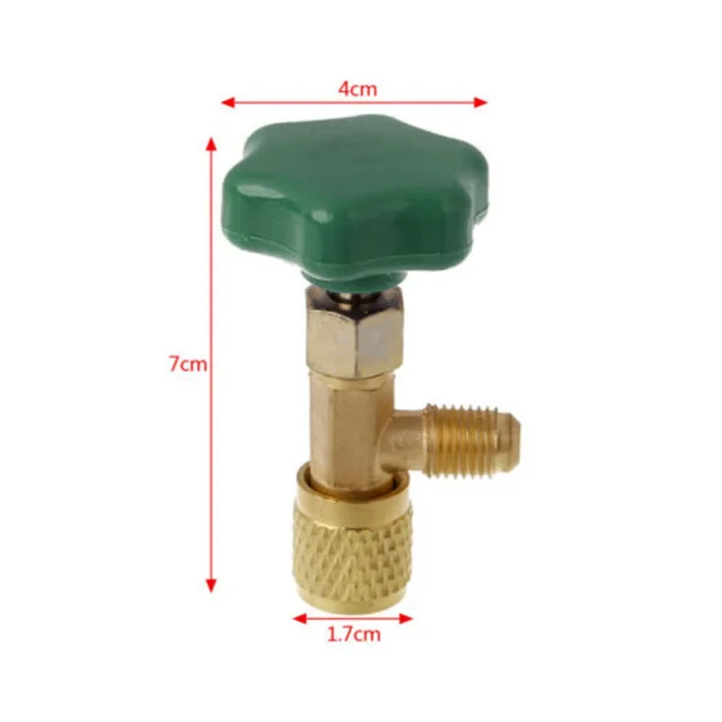 저압 분배 밸브 병따개, R22 R134a R410A 가스 1/4 SAE 자동 AC 탭 밸브 병따개 액세서리, 1 개