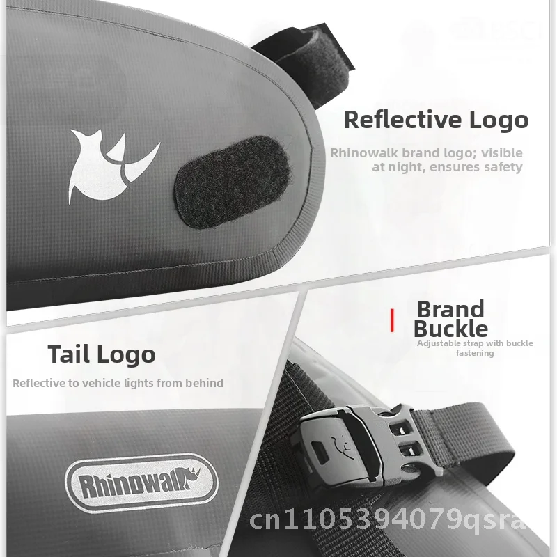 

Rhinowalk 4L Водонепроницаемая сумка для велосипеда Велосипедное оборудование на открытом воздухе Rhino Walk Сумка для хранения с полным покрытием Черный полиэстер