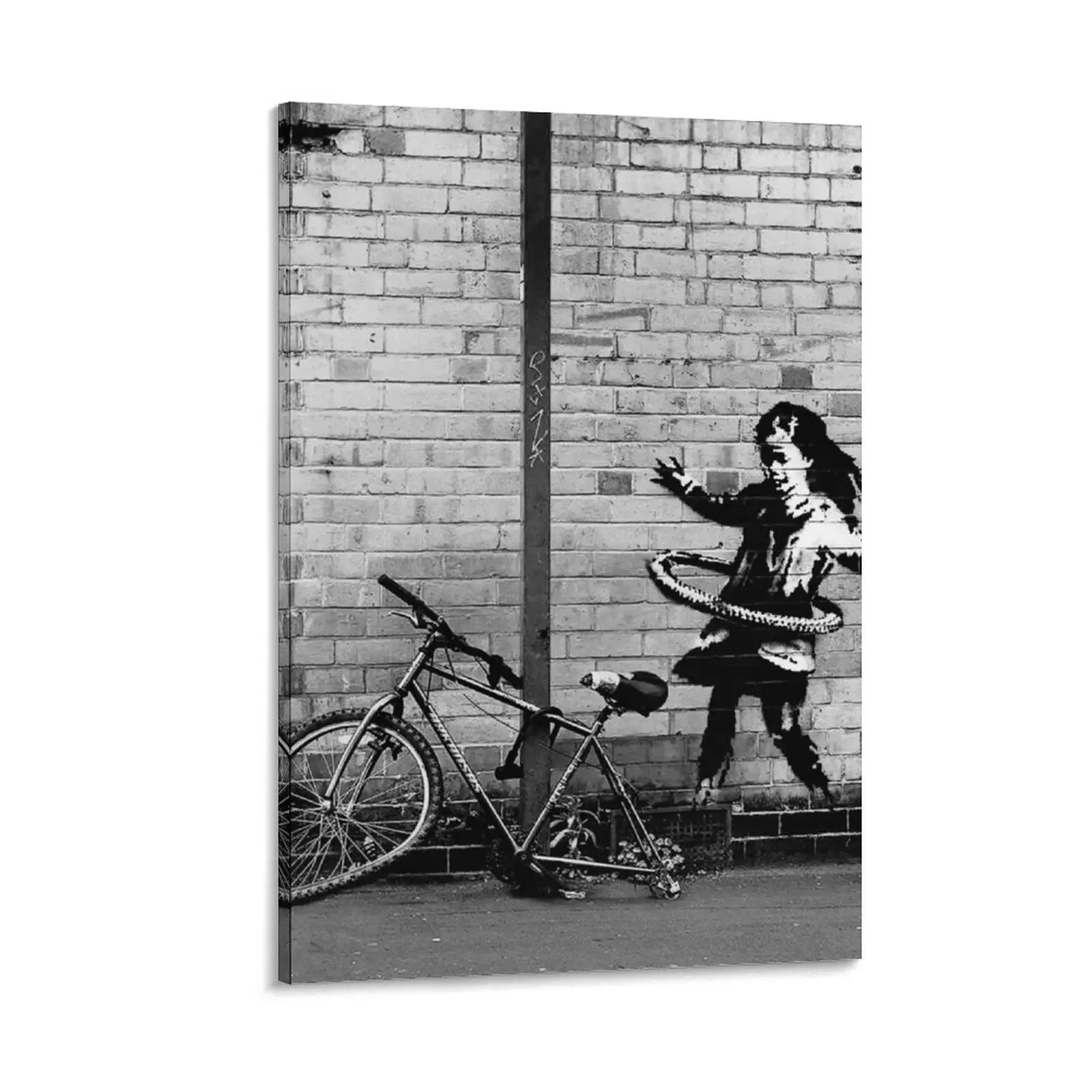 

Banksy Hula Girl Canvas Painting paintings wall decor home decors accessories poster anime luxury home decor