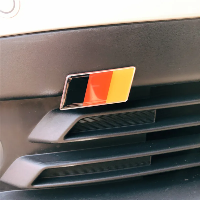 Badge Emblems Front Grille Flag for Golf 5 6 Audi A1 A3 A6 Mercedes Benz Accessories W213 W204 Logo BMW E46 ...