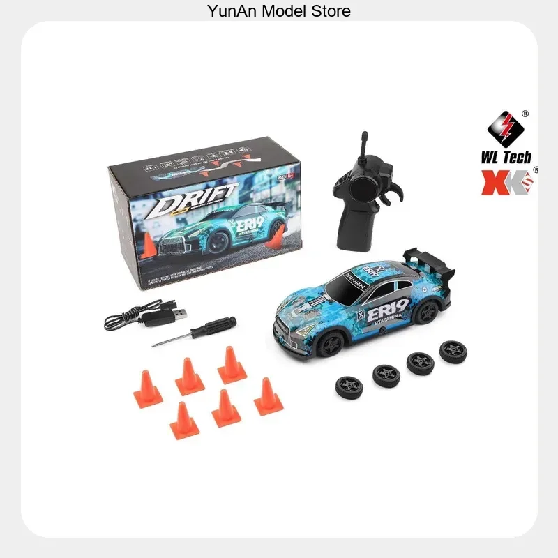 WLtoys 22206 1/22 Scale 4WD RC Drift Racing Car 15km/h Brushed Motor LED Light Show with Drift & Racing Tires RTR