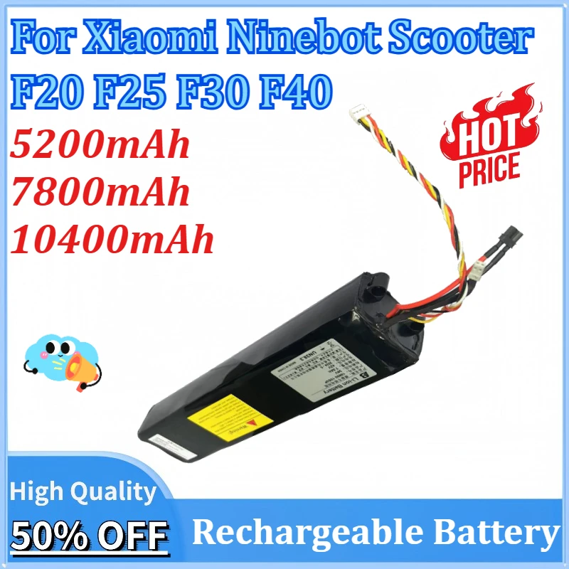 

For Xiaomi Ninebot Scooter F20 F25 F30 F40 Electric Scooters Accessories Lithium Ion Battery 36V 5200mAh/7800mAh/10400mAh