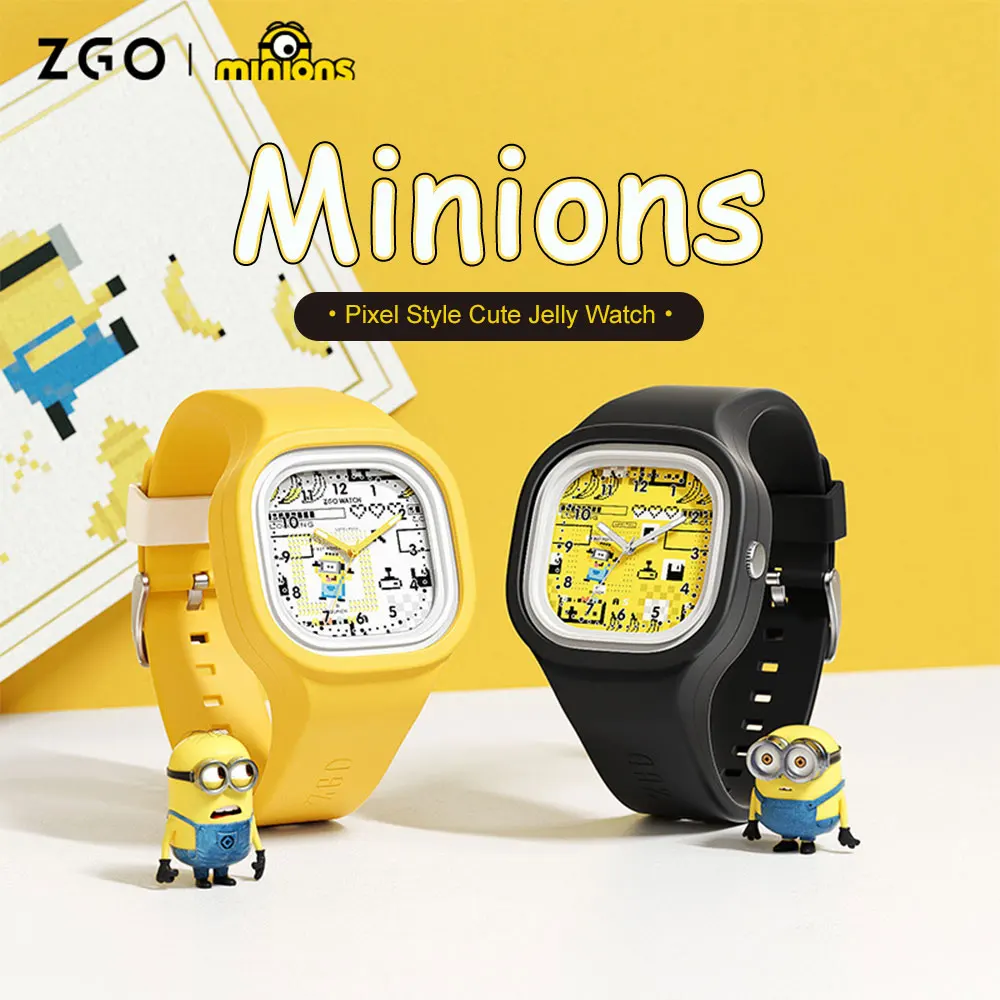 

Minions Watch Genuine Joint Quartz Movement Watch Cute Waterproof Luminous Children Student Boy Girl Gift Birthday Surprise NEW