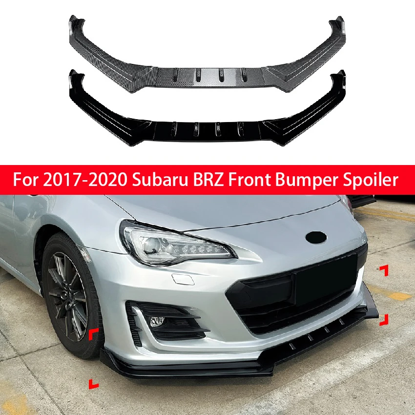 

For 2017-2020 Subaru BRZ Splitters Lip Diffuser Spoiler Cover Guard Front Bumper Protection Front Lip Bumper Car Adjustment Kit