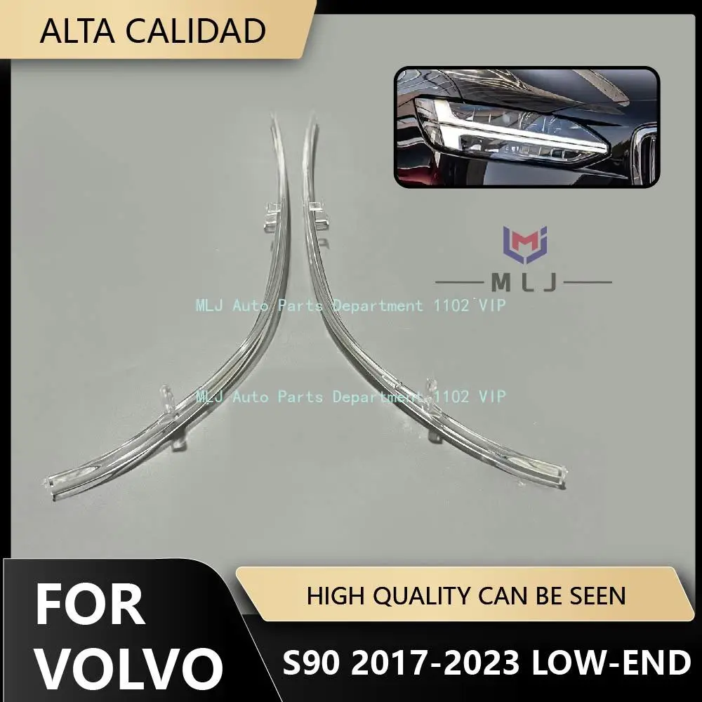 

New Car Accessories For 2017-2023 Volvo S90 low-end Angel eye DRL light guides acrylic light guides car headlight tubes DRL chip