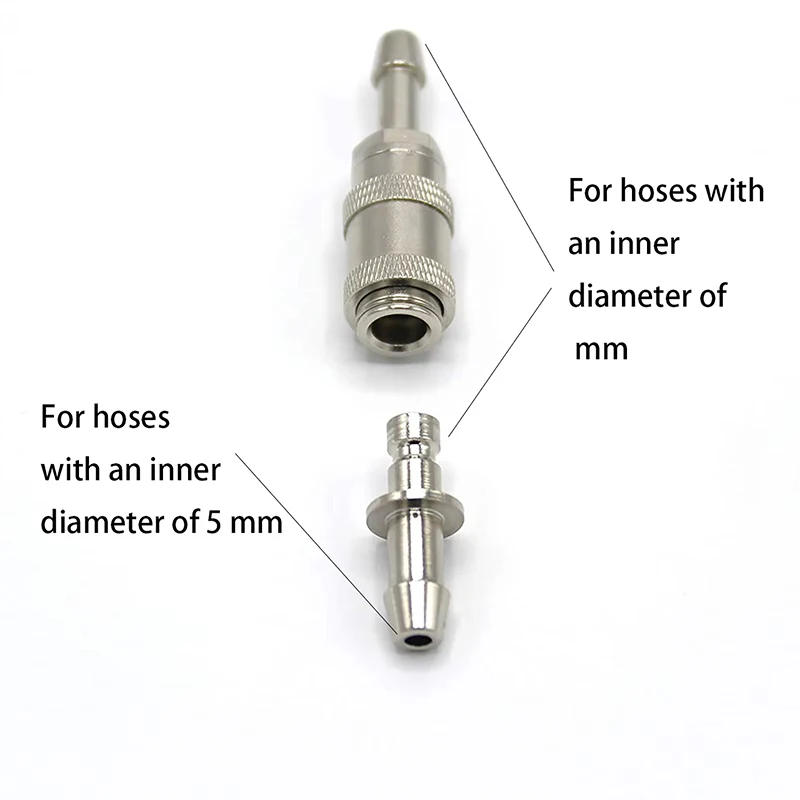 Blood Pressure Meter BP Cuff Joint Link Male Female Quick Connection Bayonet Airway Joints Metal Air Hose Connector NIBP Adapter