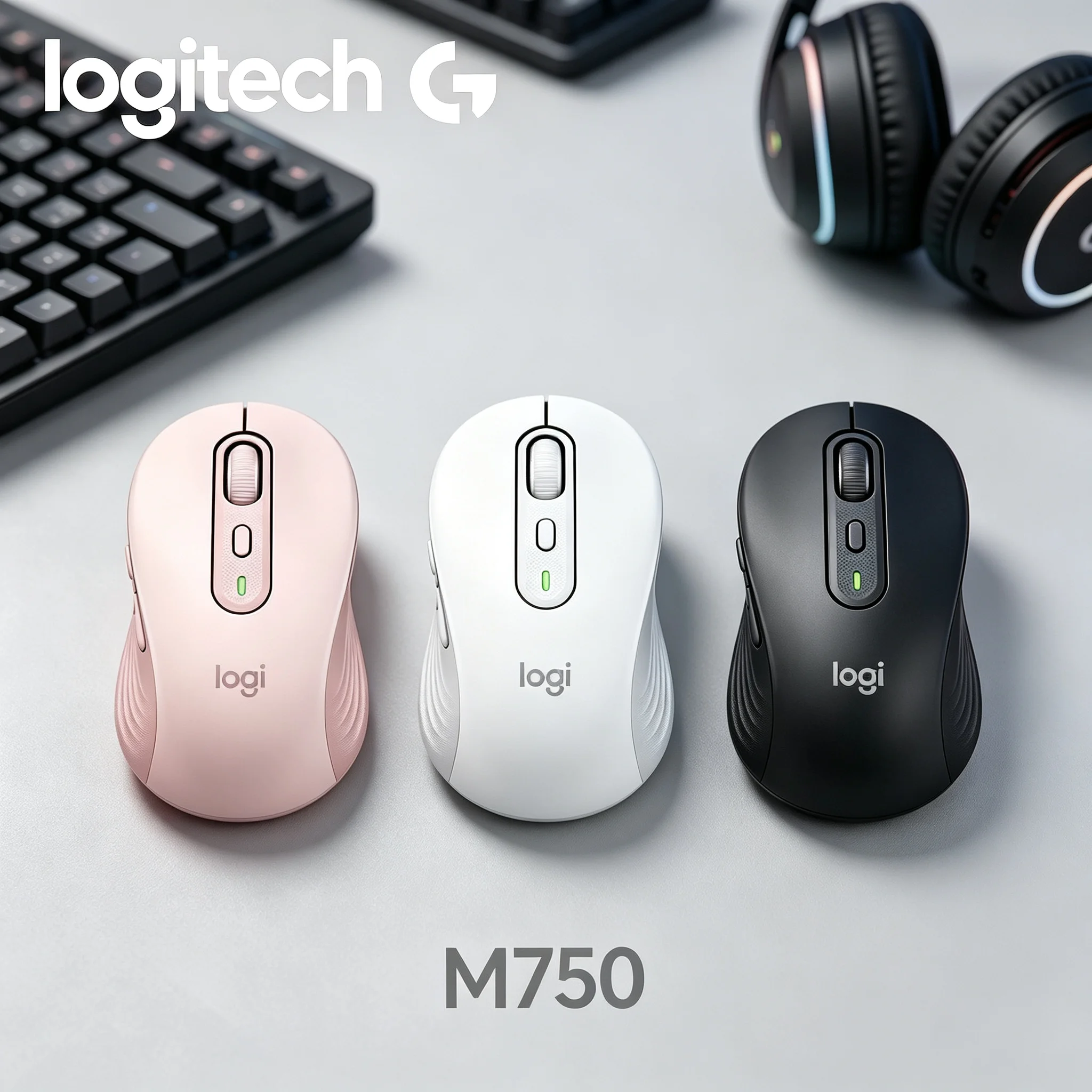 Logitech M750 Energy Saving Wireless Mouse Long Standby For PUBG Game Weekend Play And Weekday Contract Office Routine Work