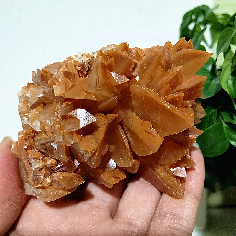 Natural Stone Yellow Calcite Crystal Mineral Specimen Room Gems Ornament Spiritual Meditation Exorcism Feng Shui Room decoration