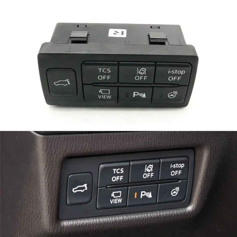 

Car Multifunctional Reversing Radar Warning Button TCS I-stop Switch Assembly For Mazda CX3 CX5 CX8 3 Axela 6 Atenza