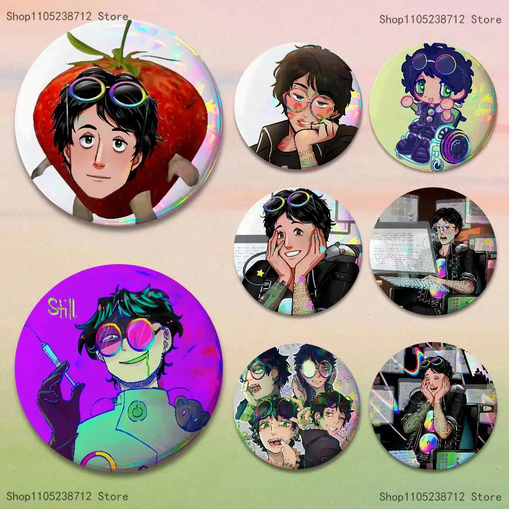 

Funny Game Mac D-Date E-Everything Button Lapel Anime Pin Badges Brooch Jewelry Decoration Gift 25mm 32mm 44mm 58mm 75mm