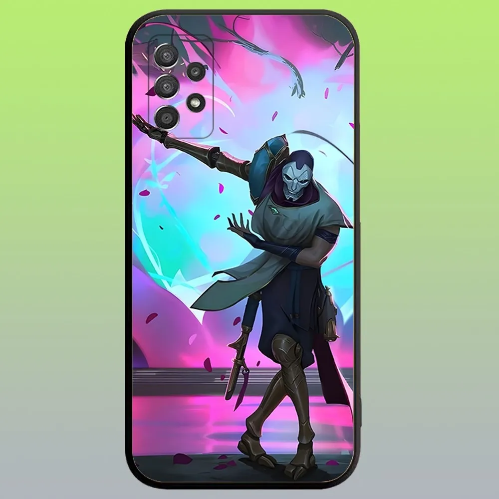 L-LOL K-Khada Jhin Virtuoso Phone Case For Samsung Galaxy A20,A21s,A22,A31,A32,A52,A53,A72,73,A80,A91 Soft Black Cover